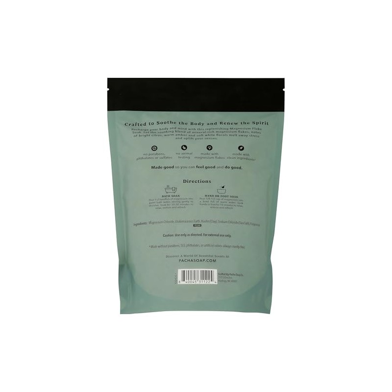 Pacha Soap Sea Salt & Moss Salt Soak Magnesium, 32