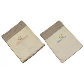 Be Be's Collection - security blanket - princess ecru/pink 75x100