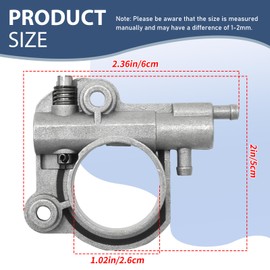 LIDSCURA C022000050 C022000052 Auto Oiler Assembly Oil Pump, Replacement for Echo CS-550P CS-600P CS-590 CS-620P CS-620PW CS-600 Chainsaw