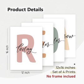 PLKMN Classroom Decor, Boho Classroom Must Haves Homeschool Wall Decor Set of 4, Reading Nook Corner Read Signs for Neutral Classroom Library Kindergarten, Reader Wall Art Prints 12x16 (Unframed)