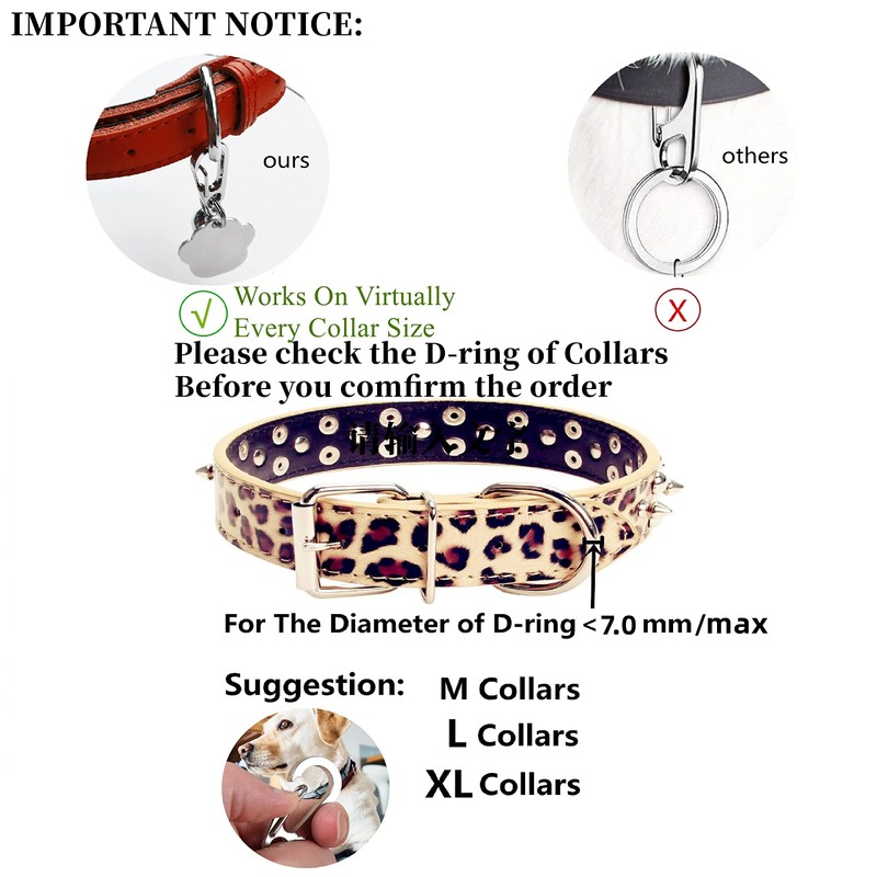 Chyobo Stainless Steel Dog Tag Quick Clips - for Medium