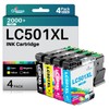 Q-image MFC-J1360DW LC501XL LC501 Ink Cartridges Replacement Compatible for LC501