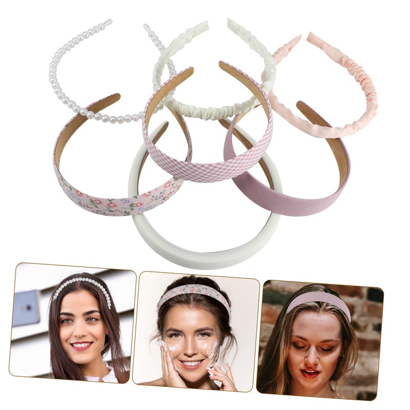 SAFIGLE 7pcs Padded Face Washing Headbands for Women Comfortable Makeup