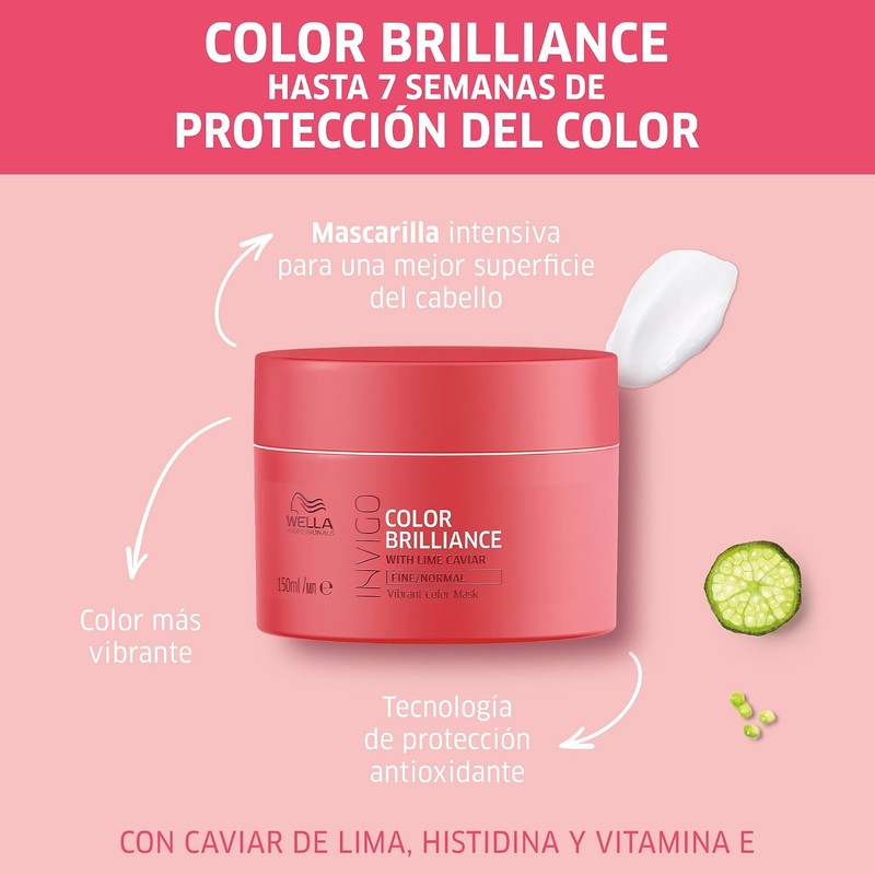 Wella Professionals Invigo Color Brilliance Mascarilla Protección de Color 150ml