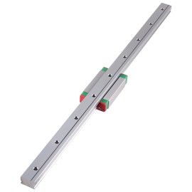 ANWOKIT MGN15 400mm Linear Guide with MGN15H Sliding Block High Precision for CNC xyz DIY Engraving Machine (H-Type)