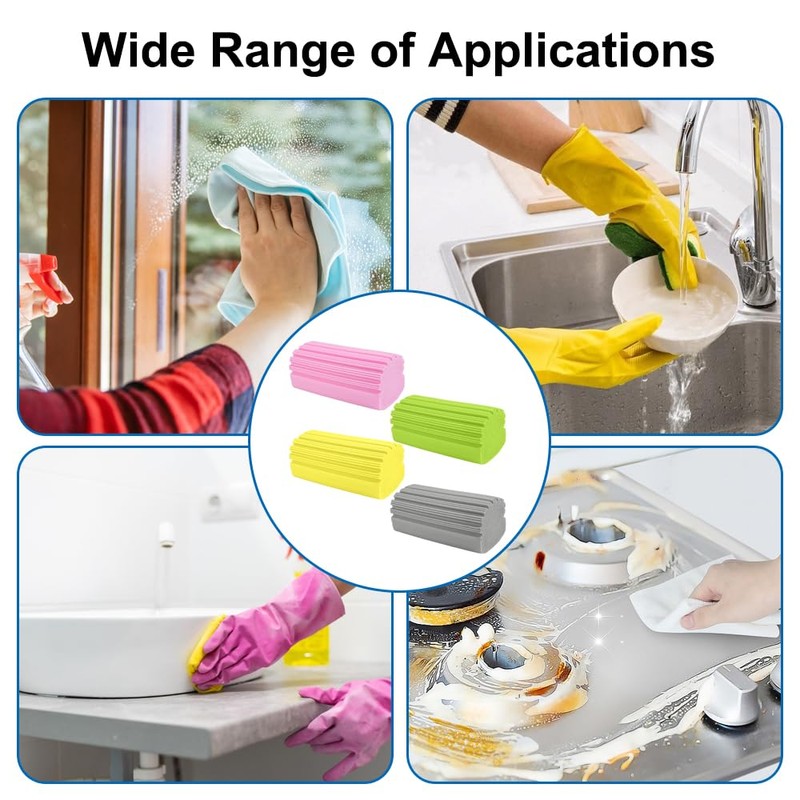 Pack of 4 Dust Sponge, Dump Duster, Water-Absorbing Dust Sponge,