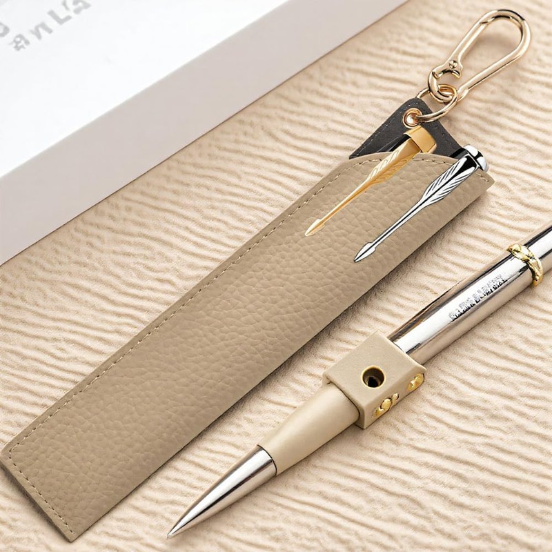 Pen Case, Cowhide Leather, Pen Holder, Pen Holder, Slim, Simple,