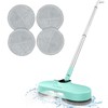 Cordless Electric Mop,Dual-Motor Powerful Spin Mop with Led Headlight&Water Spray,2600mAh