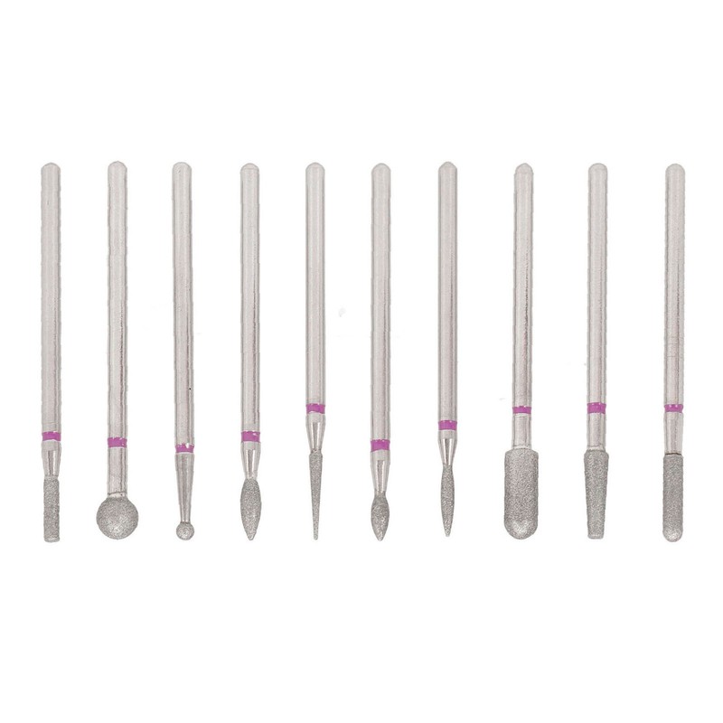 10pcs Nail Drill Bit Set Professional Home Salon Emery Cuticle