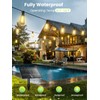 Svater 50FT Solar String Lights Outdoor with Remote, ST38 Patio