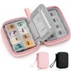 Zannaki Cute Pill Organizer for Purse with Two Removable 7-Day