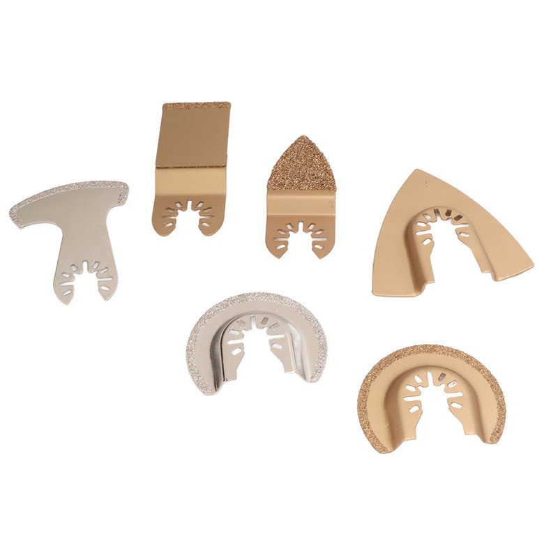 6PCS Oscillating Saw Blade Set Diamond Cemented Carbide Wear Resistance