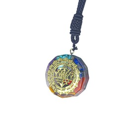 Acpetdr Pendant Necklaces,Chip Resin Necklaces,Chip Epoxy Resin Necklaces Pendants,Crystal Stone Spiral Necklaces,Ladies Crystal Necklaces,Ladies Necklaces Jewellery