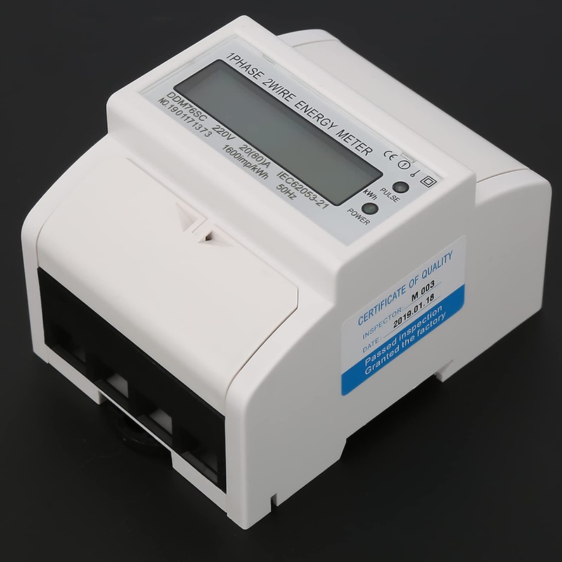 Natudeco DDM75SC Din Rail Energy Meter Single Phase Energy Meter