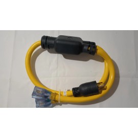GEN POWER YL520520S 20-Amp 125-volt L5-20P Generator Y-Adapter Male Plug to U.S. 15/20-Am