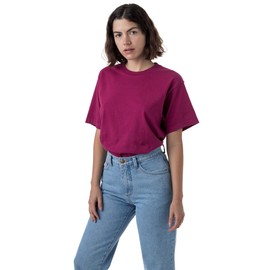 The 1801-6.5oz Garment Dye Crew Neck T-Shirt Ruby