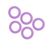 5pcs Baby Soft Silicone Teething Ring Toy Infant Safe Elastic