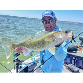 Northland Fishing Tackle Rock Runner Slip Bouncer Weight - Quick-Change Precision Sinker for Walleye Trolling, Super-Glo Wonderbread, 1/2 Oz