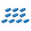 QUARKZMAN Pack of 10 Fibre Optic Adapter LC/UPC Coupling Single