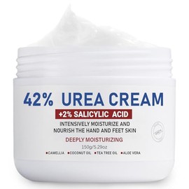 OUKEYA Crema de Urea 42% con Ácido Salicílico 2% 150g | Urea 42%, Ácido Salicílico 2%, Hidratación Corporal, Cuidado de Pies, Talones y Manos, Uso Dia