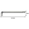 TONE BSB-12S Short Ball Point L-Shaped Wrench Under The Neck