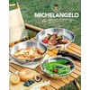MICHELANGELO Stainless Steel Frying Pan Set, Cooking Pans with Removable