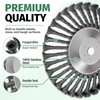 ksdenuov Steel Wire Weed Eater Blades, Universal Weed Eater Attachments,