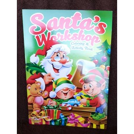 Christmas Coloring & Activity Book For Kids Set of Two Santa and Elf