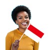 25 Packs Small Indonesia Flags on Handheld Stick，Miniature Indonesian Flag