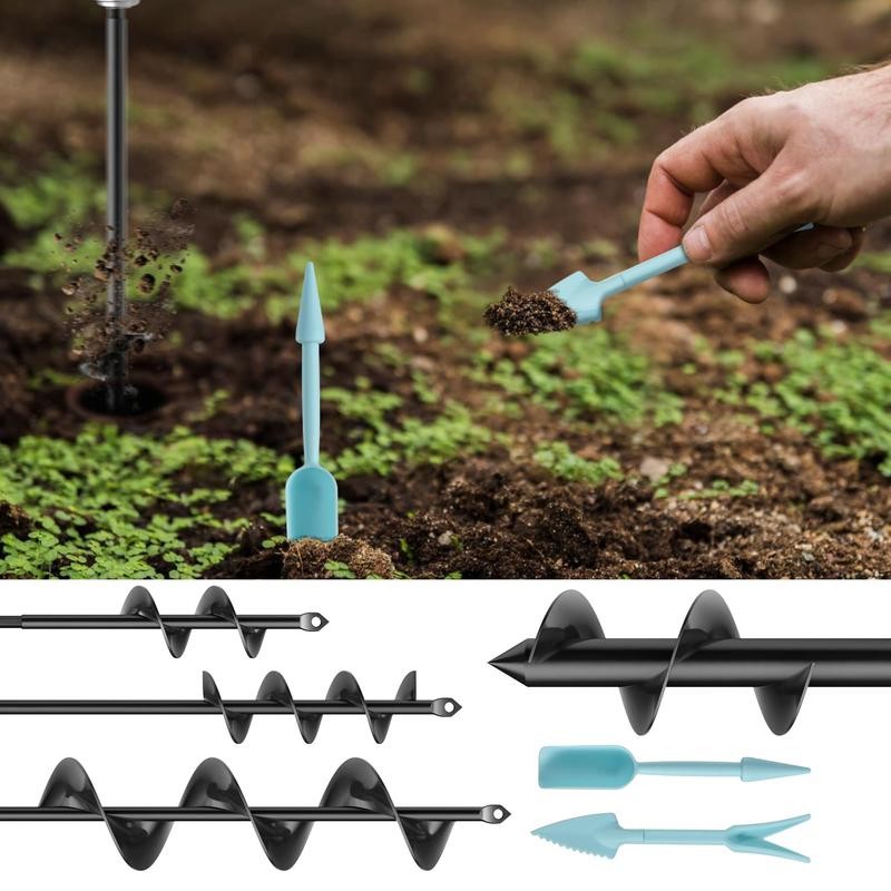 Spiral Drill Bit Set for Garden Planting Heavy Duty Bulb