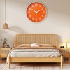 HZDHCLH 20 cm Silent Wall Clock without Ticking Sweeping Second