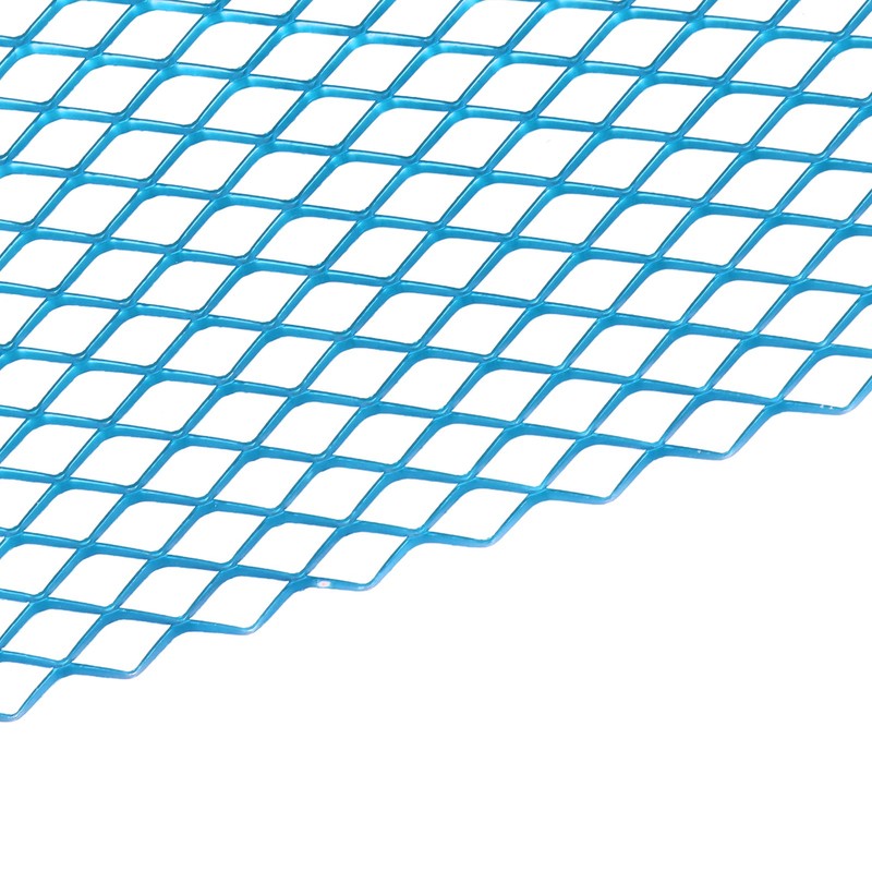 Car Front Center Grid Grille Rhombic Mesh Stable Structure Aluminum