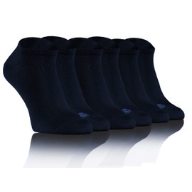 sesto senso Bamboo Socks Ankle Socks Trainers Women Men 3 Pack Pairs, 3 Pairs - Dark Blue