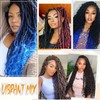 18 Inch Faux Locs Color 1 Goddess Locs Crochet Hair