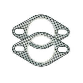 SHINTONES 2 PCS 2.5 Inch 2-Bolt Exhaust Flange Gasket Turbo/Manifold/Header Down/Dump Pipe Flange,High Temperature Graphite for Headers, Catback, Axleback,MLSG High Temp Exhaust Gasket HD: 96~116mm