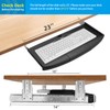 22"Wx11"D Under Desk Keyboard Tray Slide Out, Pull Out Keyboard