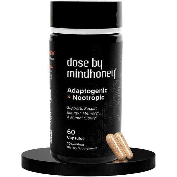 MINDHONEY DOSE – 60 Count Premium Nootropic Brain Supplement for