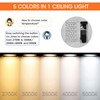 Meconard 4 Pack 8 Inch 5CCT LED Recessed Ceiling Light