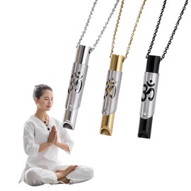 Asheyya 3 Pcs Anxiety Breathing Necklace, Portable Breath Lace for Meditation Stress Relief