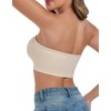 ANGOOL Women's Strapless Bra Without Underwire Push Up Bra Without