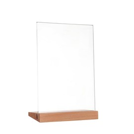 A5 Size Acrylic Menu Stand, Double-Sided Use, L-Shaped Design, Transparent POP Advertising Stand, For Tabletop, Photo Frame, Card Holder, Promotional Supplies, For Stores and Sales, Rounded Corner