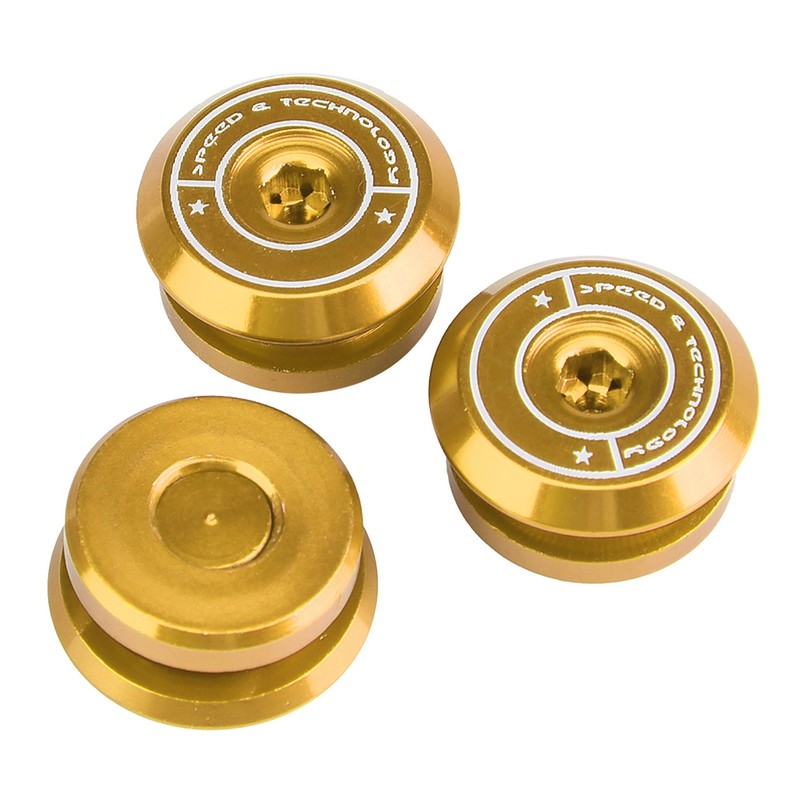 3 Pcs Motorcycle Air Cleaner Bolt Decorative Cover for Yamaha