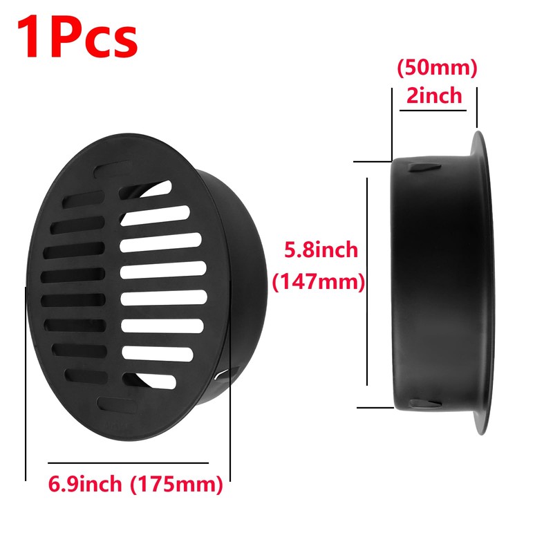 Antrader 1pcs Round Floor Drain Cover, 5.8 Inch Stainless Steel