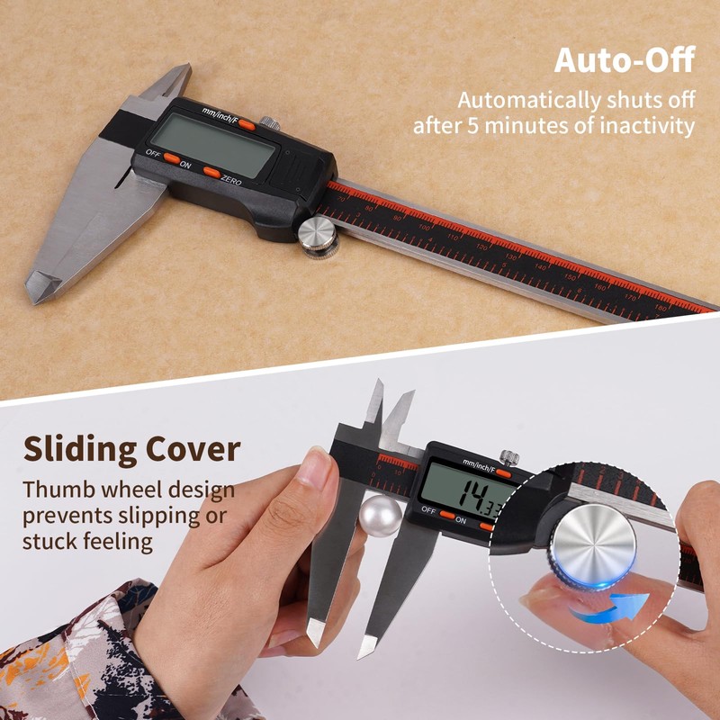 Digital Caliper 12 Inch,HARDELL Caliper Measuring Tool with Large LCD