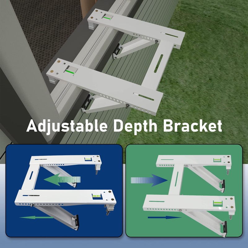 Wintcomfort Window Air Conditioner Bracket, Heavy Duty AC Support with
