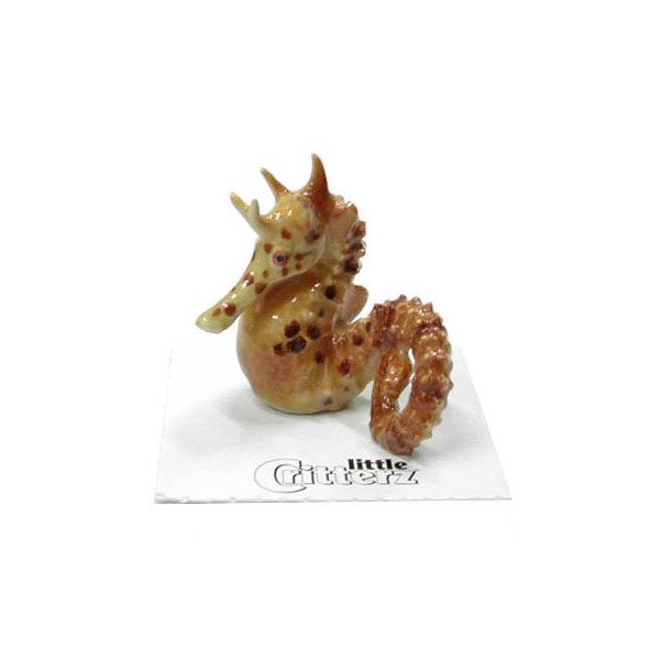 Little Critterz "Dancer Big Belly Seahorse Hand Painted Porcelain Figurine