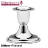 SILBERKANNE Candlestick with Pearl Pattern H 7 cm Premium Silver