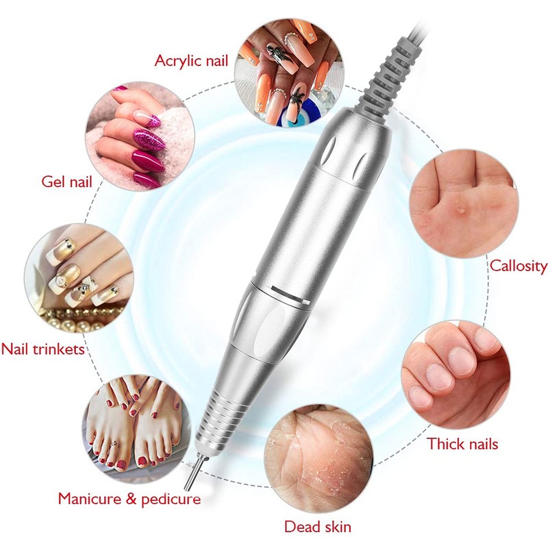 Nail Cutter Handpiece, Manicure Pedicure Electric Nail Drill Kit Handle