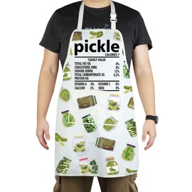 Funny Pickle Nutrition Facts Apron Pickle Adjustable Kitchen Apron For Pickle Lovers Gift (PIckle NUtrition Facts CA)