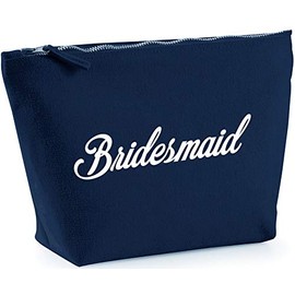 Hippowarehouse Bridesmaid printed make up cosmetic wash bag 18x19x9cm